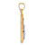 Leslie's 14KT Gold  Two-tone Polished Crucifix Cross Pendant LF1163