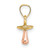 14KT Gold w Marquise 2-Prong V-End 7 x 4mm Pendant Setting WG1455-4