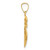 14KT Gold  Queen Playing Card Charm K7159