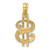 14KT Gold  Cross Pendant D5148