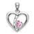 14KT Gold  Polished Double Vertical Feet Charm K7279