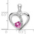 14KT Gold  Polished Double Vertical Feet Charm K7279