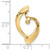 14KT Gold  Two-Tone #1 MOM Script with Flower Charm K9185