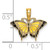 14KT Gold  Two-tone Diamond-cut Crucifix Pendant D3636
