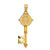 14KT Gold  CHICAGO Skyline On Round Disc Charm K7254