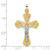 14KT Gold  Confirmation Medal Hollow Round Pendant REL170