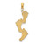 14KT Gold  3-D Beach Bucket with Shovel Charm C3305