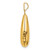 14KT Gold  Land Turtle Charm K7650