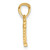14KT Gold  Passion Cross Pendant CH126Y