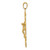 14KT Gold  Polished Infinity Slide Fits up to 2mm Regular/3mm Fancy or Reversible Omega SL295