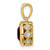 14KT Gold  and White Rhodium D/C Fairy Pendant D4450