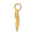 14KT Gold  Two-tone Polished NANA with Flower on Heart Pendant K5206
