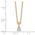 14KT Gold  White Gold Laser Designed Cross Pendant XR999