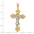 14KT Gold  Satin and Polished Angel Wings 20mm Heart Locket XL850