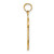 14KT Gold  Hollow Polished/Satin Small Jesus Medal XR1737