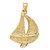 14KT Gold y Pear 4-Prong Cast Medium Weight 4.5 x 2.5mm Pendant Setting YG991-1