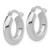 Leslie's 14KT Gold  White Gold Polished 4mm x 17mm Lightweight Tube Earrings LE3097W