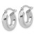Leslie's 14KT Gold  White Gold Polished 4mm x 15mm Lightweight Tube Earrings LE3096W