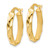 Leslie's 10KT Gold  Polished and Twisted Oval Hoop Earrings 10LE724