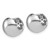 Leslie's 14KT Gold  White Gold Polished Hinged Huggie Hoop Earrings LE3120W