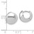 Leslie's 14KT Gold  White Gold Polished Hinged Huggie Hoop Earrings LE3120W