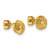 Leslie's 14KT Gold  Polished Textured Love Knot Post Earrings T1169