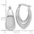 Leslie's 14KT Gold  White Gold Polished Hoop Earrings T1168L