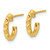 Leslie's 14KT Gold  Polished Geometric C-Hoop Post Earrings