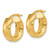Leslie's 14KT Gold  Polished and Grooved Hoop Earrings EM10973-040-LD