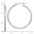 10KT Gold  White Gold Polished and Satin Diamond Cut  2.00mm Hoop Earrings 10TF1407W