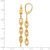 Leslie's 14KT Gold  Polished Fancy Oval Link Leverback Dangle Earrings LE2873