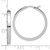 Leslie's 14KT Gold  White Gold Square Tube Round Hoop Earrings XFW793E