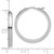Leslie's 14KT Gold  White Gold Square Tube Round Hoop Earrings XFW725E