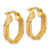 Leslie's 14KT Gold  Polished and Twisted Hoop Earrings QE17788