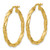 Leslie's 14KT Gold  Polished Twisted Round Hoop Earrings LE2792