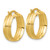 Leslie's 14KT Gold  Polished and Satin Round Hoop Earrings LE2786