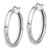 Leslie's 14KT Gold  White Gold Polished Round Hoop Earrings 10LE610