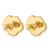 Herco 14KT Gold  Polished and Beaded Pink Mother of Pearl Flower Post Earrings 18YAEA82WMTD