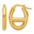 Herco 14KT Gold  Polished Fancy Oval Hoop Earrings 18ILEA23Y