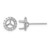 Herco 18K White Gold Rhodium-plated Polished 5.8mm Opening Diamond Halo Semi-Mount Post Earrings 14VAEA88Y