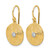 HERCO Gold Diamond Swirl Circle Dangle Earrings