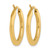HERCO Gold Square Edge Hoop Oval Earrings 14GIEAH23Y
