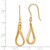 Leslie's 14KT Gold  Polished and Diamond-cut Dangle Earrings LE2643