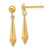 Leslie's 14KT Gold  Polished Post Dangle Earrings EM10220-106-WLG