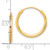 Sterling Silver Flash Gold-plated 2mm Endless Hoop Earrings TC1047W