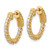 14KT Gold  .64ct  32-1.7 In/Out  Hoop w/ Safety Clasp Earring Mountings SF3071E