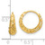 14KT Gold  Polished Diamond-cut Hoop Earrings TF2208W
