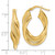 14KT Gold y Polished Textured & Intertwined Oval Hoop Earrings XE3270 14KT Gold y Polished Textured & Intertwined Oval Hoop Earrings XE3270
