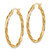 10KT Gold  Polished 2.5mm Twisted Hoop Earrings 10PRE556