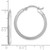 10KT Gold  White Gold Polished Hoop Earrings 10TC803